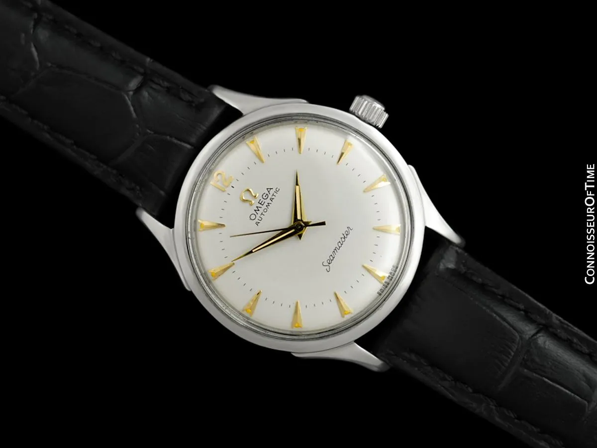 1950 Omega Seamaster Vintage Mens Cal. 351 "Hammer" Automatic Watch - Stainless Steel
