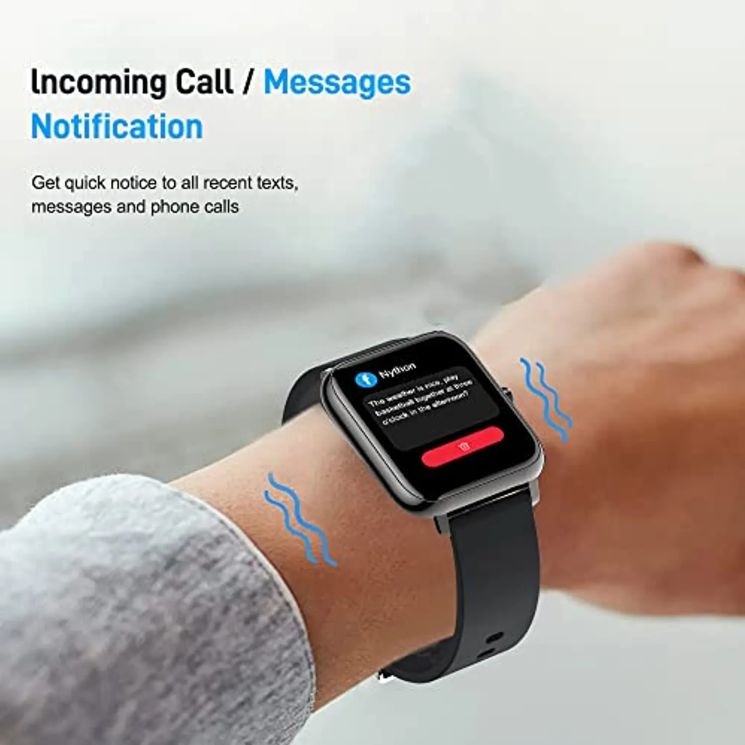 Donerton Smart Watch, Fitness Tracker for Android Phones, Fitness Tracker with Heart Rate and Sleep Monitor, Activity Tracker with IP67 Waterproof Pedometer Smartwatch with Step Counter for Women Men