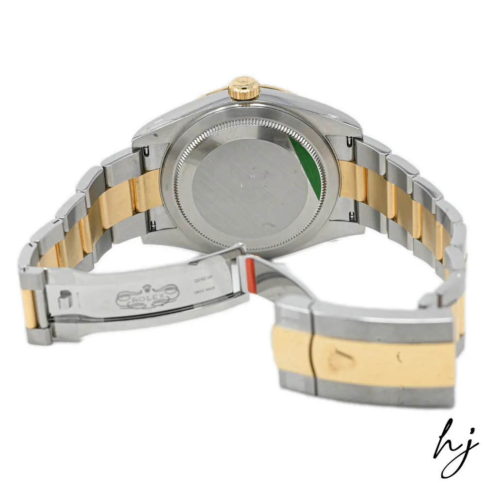 New! Rolex Men's Sky-Dweller 18K Yellow Gold & Steel 42mm White Stick Dial Watch Reference #: 326933