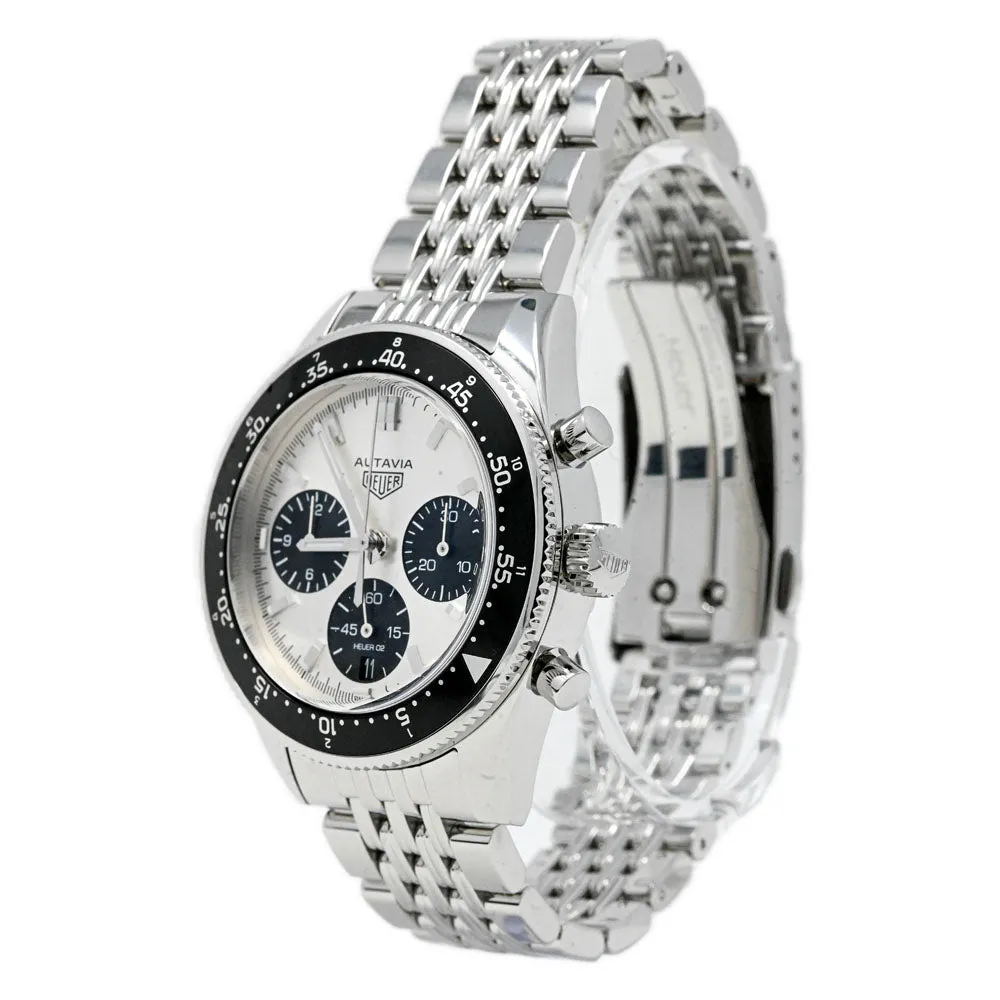 Tag Heuer Men's Autavia Stainless Steel 42mm Silver Chronograph Dial Watch Reference #: CBE2111.BA0687