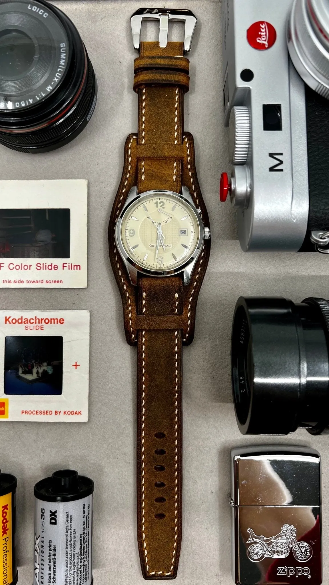 Watch Strap 20mm, Brown Leather Watch Bands 19mm Bund Straps Style, Leather Cuff Watches Handmade